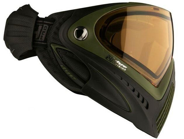 Dye i4 Pro Airsoft Full Face Mask w/ SRGNT Thermal Lens, Black/Olive