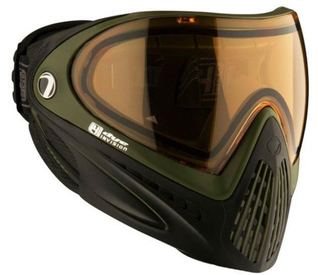 Dye i4 Pro Airsoft Full Face Mask w/ SRGNT Thermal Lens, Black/Olive