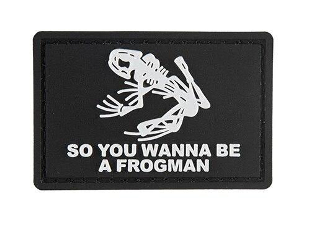 G-Force So You Wanna Be A Frogman PVC Morale Patch, Black