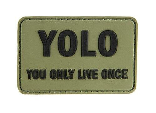 G-Force You Only Love Once PVC Patch PVC Morale Patch, OD Green