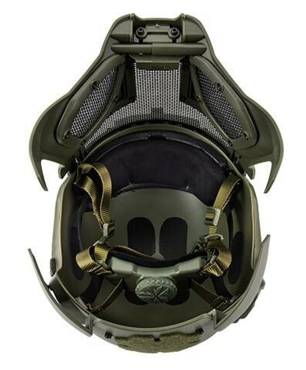 Interstellar Battle Trooper Full Face Airsoft Helmet, OD Green