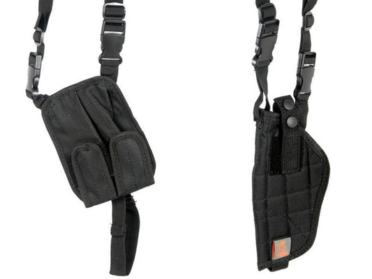 Lancer Tactical 349BN Nylon Vertical Shoulder Holster, Black