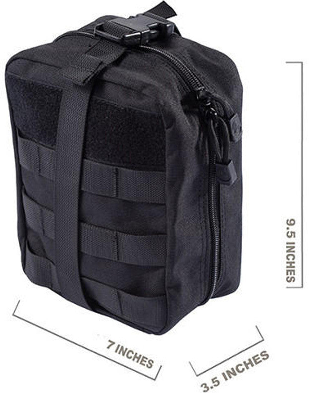 Lancer Tactical Admin Pouch w/ Molle, Black