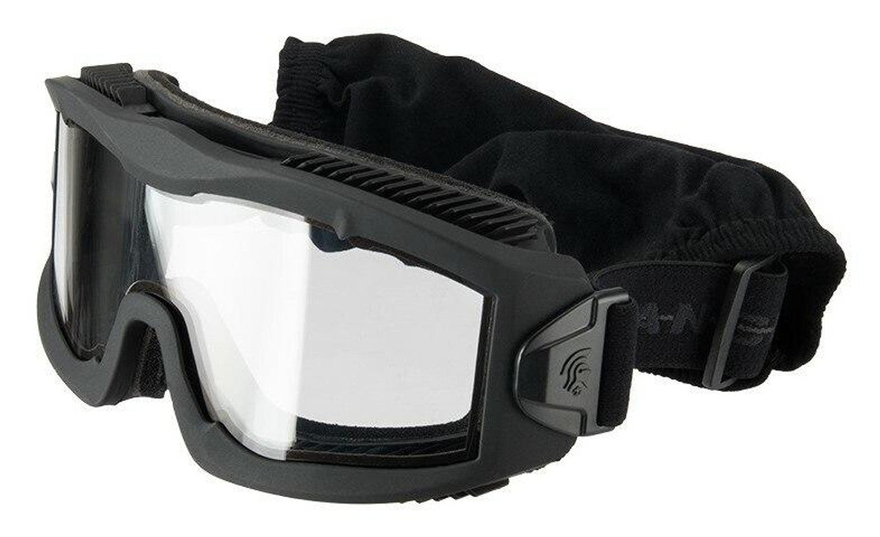 Lancer Tactical AERO Series Dual Pane Airsoft Goggles, Black