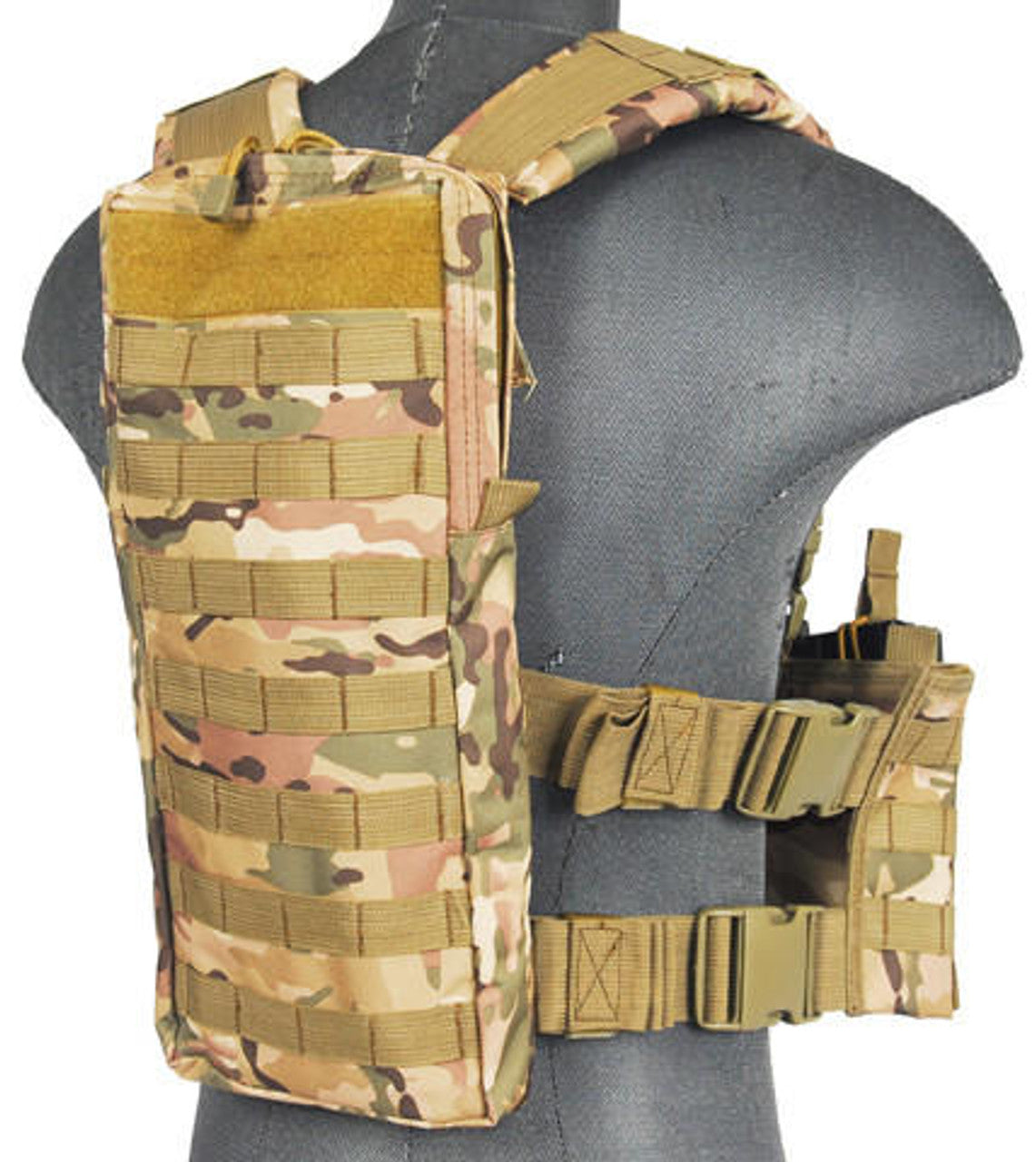 Lancer Tactical DZN Mag Harness w/ Rear Hydration Compartment, Camo