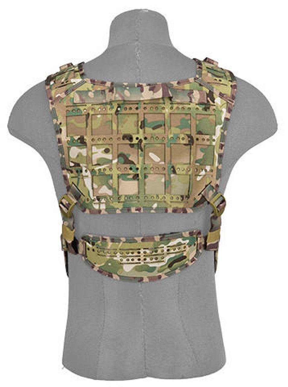 Lancer Tactical Laser Cut Airsoft Chest Rig w/ Sling, Camo