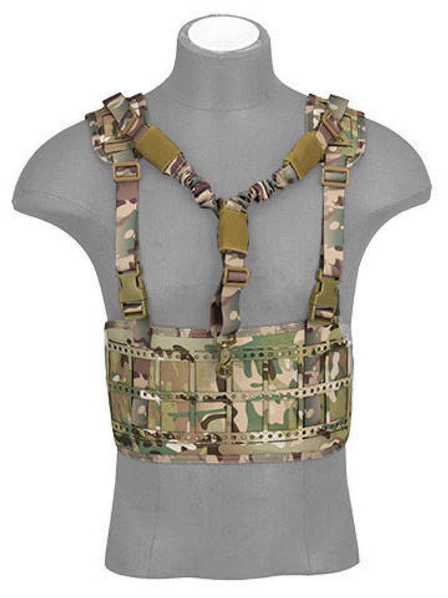 Lancer Tactical Laser Cut Airsoft Chest Rig w/ Sling, Camo