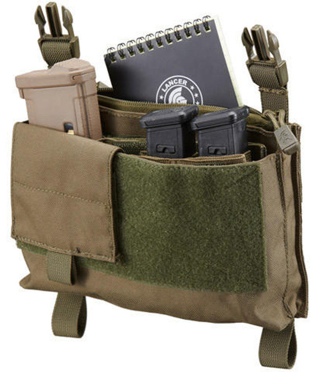 Lancer Tactical MK4 Fight Chassis Buckle Up Pouch Panel, OD Green