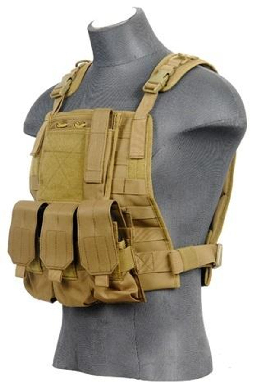 Lancer Tactical CA-301 MOLLE Plate Carrier Vest w/ Accessorie