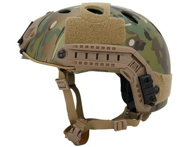 Lancer Tactical SpecOps Military Style Helmet, PJ Type with Rails and Velcro, Modern Camo