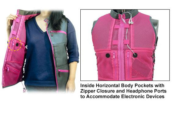 True Huntress Series Grey & Pink Sporting Vest