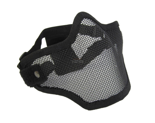 2G Steel Mesh Half Face Mask, Black