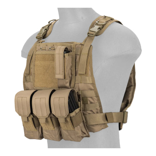 Lancer Tactical CA-301 MOLLE Plate Carrier Vest w/ Accessorie