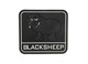 Big Black Sheep PVC Morale Patch, Black