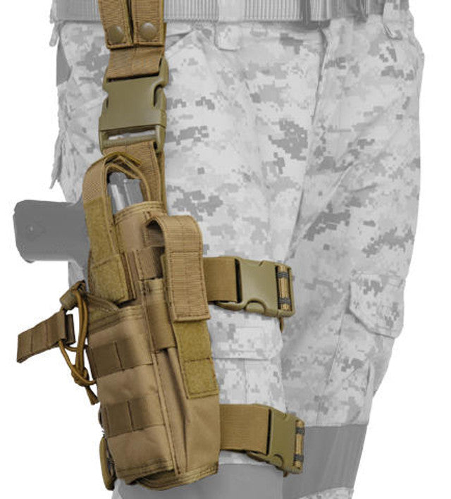 Lancer Tactical 322TN Nylon Tornado Drop Leg Holster, Tan