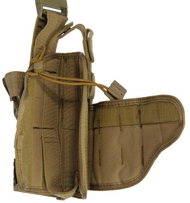 Lancer Tactical 322TN Nylon Tornado Drop Leg Holster, Tan