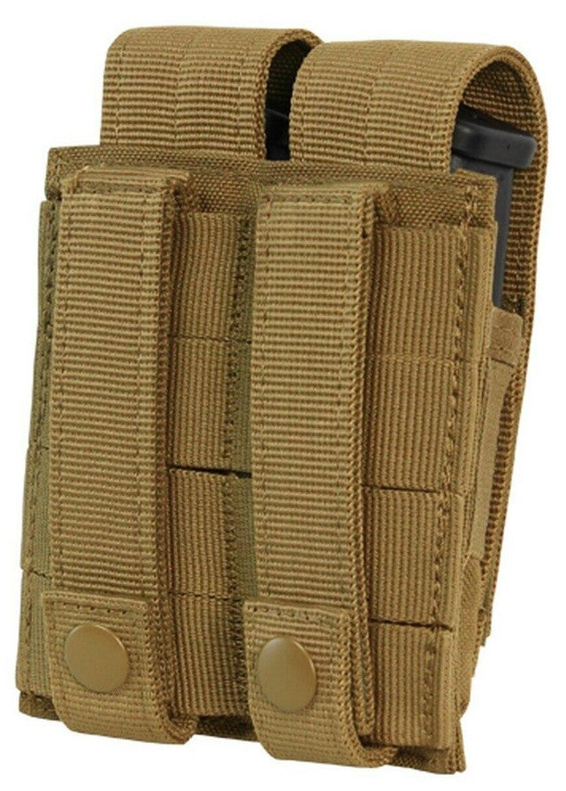 Condor Double Pistol Magazine Pouch, Coyote