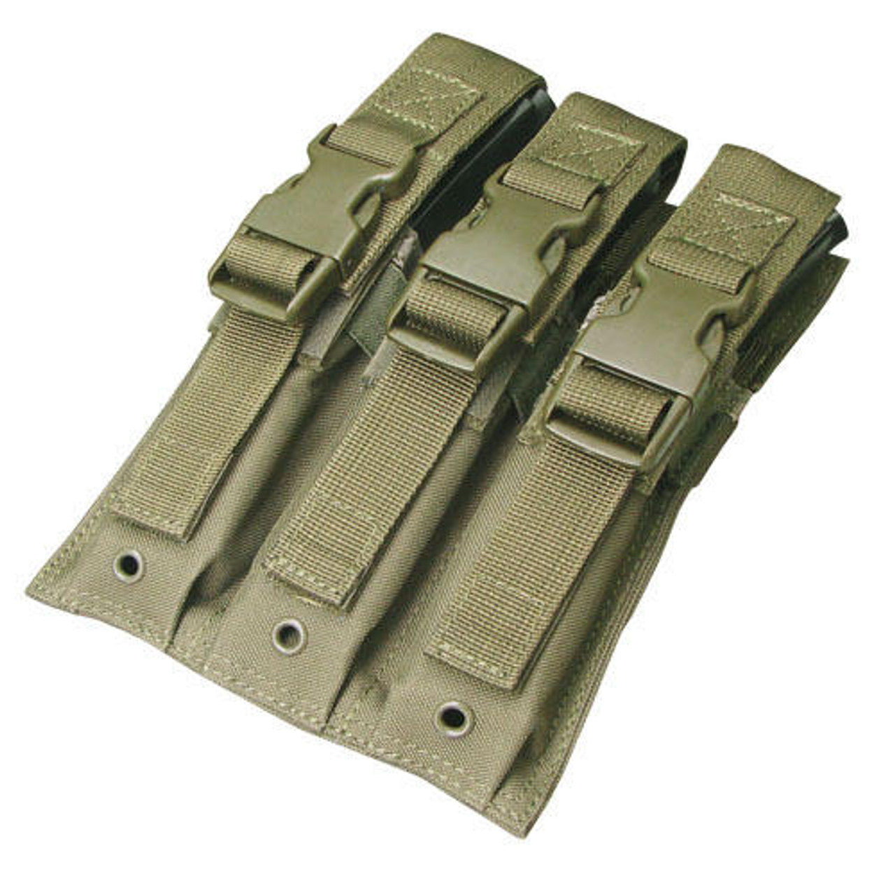 Condor MOLLE Triple MP5 Magazine Pouch, OD Green