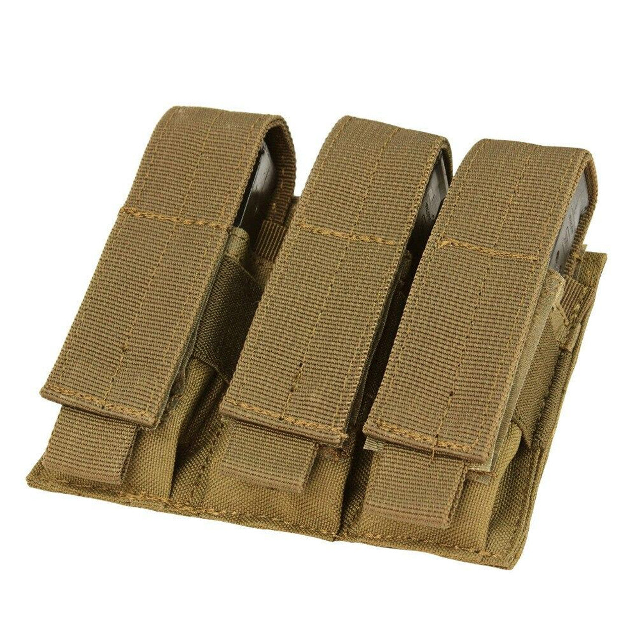 Condor Triple Pistol Magazine Pouch, Coyote