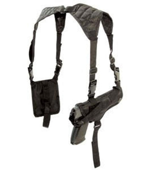 Crosman Shoulder Holster Mag Pouch For Med-Frame Guns, Black