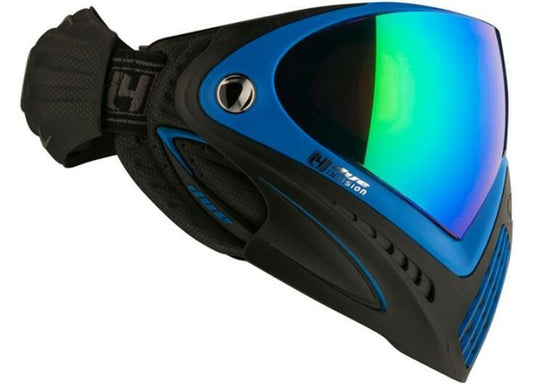 Dye i4 Pro Airsoft Full Face Mask w/ Seatec Thermal Lens, Black/Blue