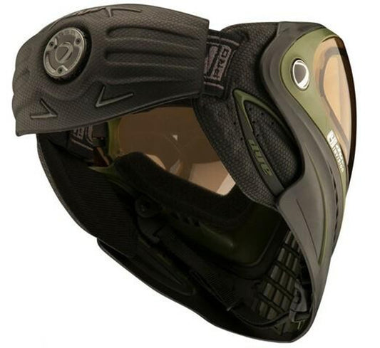 Dye i4 Pro Airsoft Full Face Mask w/ SRGNT Thermal Lens, Black/Olive