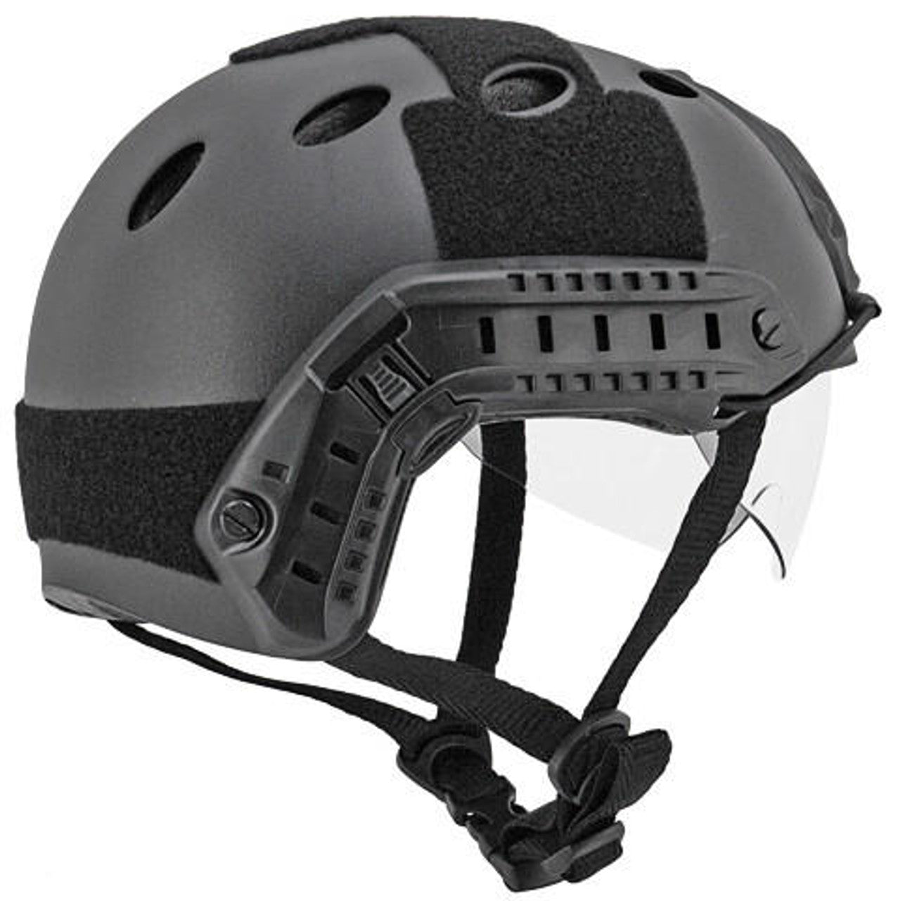 Emersongear Helmet PJ Type Basic Version w/ Visor, Black