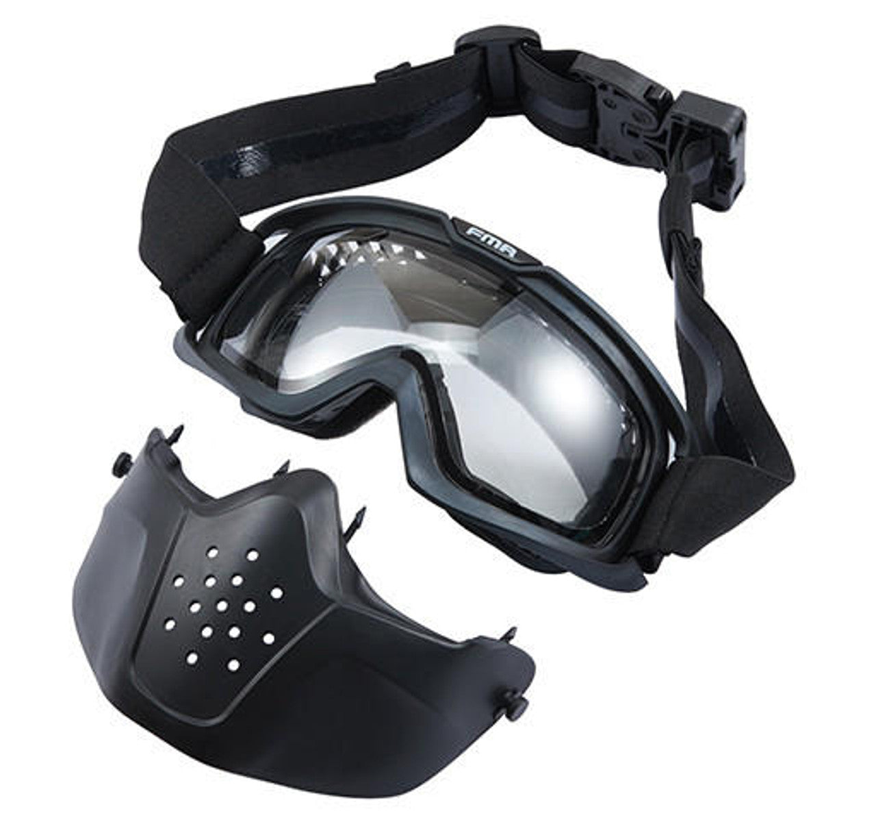 FMA Labs Separate Stregthen Anti-Fog Protective Mask, Black