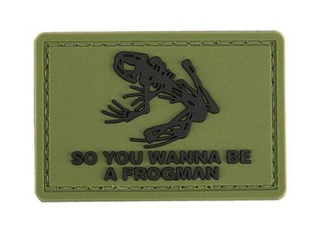 G-Force Frogman PVC Morale Patch, Green