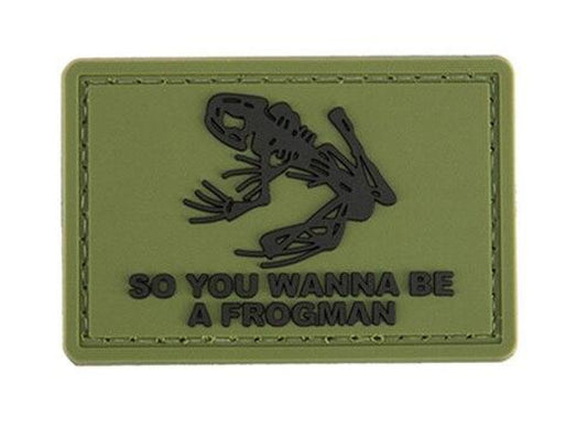 G-Force Frogman PVC Morale Patch, Green