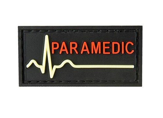 G-Force Glow-In-The-Dark Paramedic Large Patch, Black