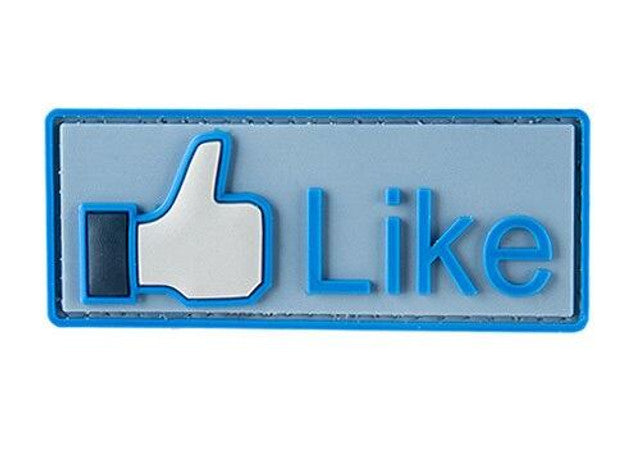 G-Force Like Button PVC Morale Patch, Blue