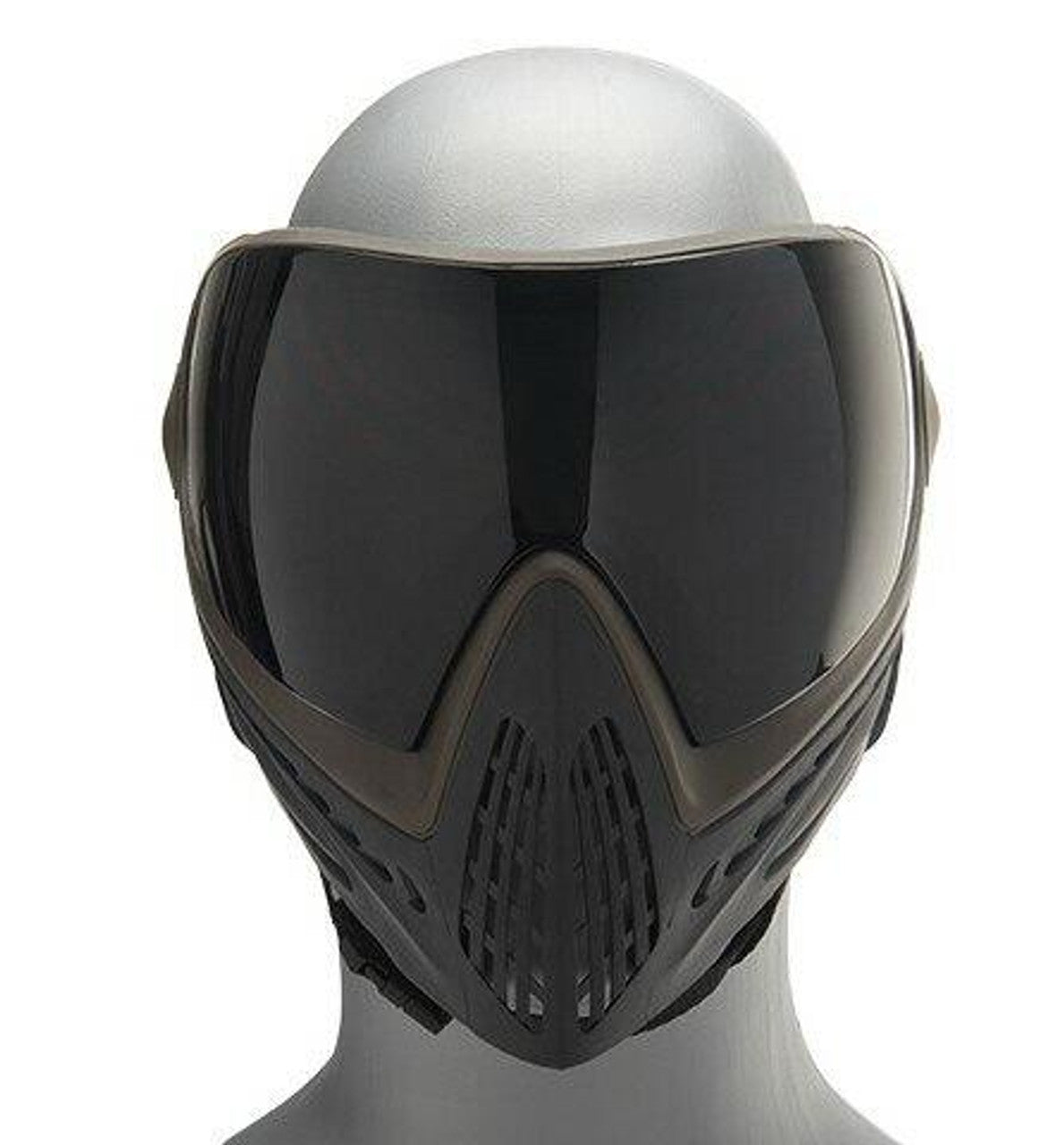 G-Force Modern Full Face Mask w/ Black Lens, Gray / Brown