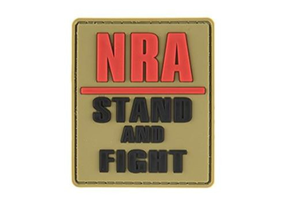 G-Force NRA Stand and Fight PVC Morale Patch, Tan – Multicam Tactical