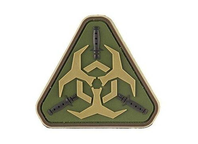 G-Force Resident Evil Biohazard PVC Morale Patch, OD Green