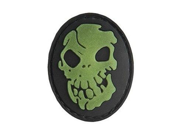 G-Force Skull Glow-In-Dark PVC Patch