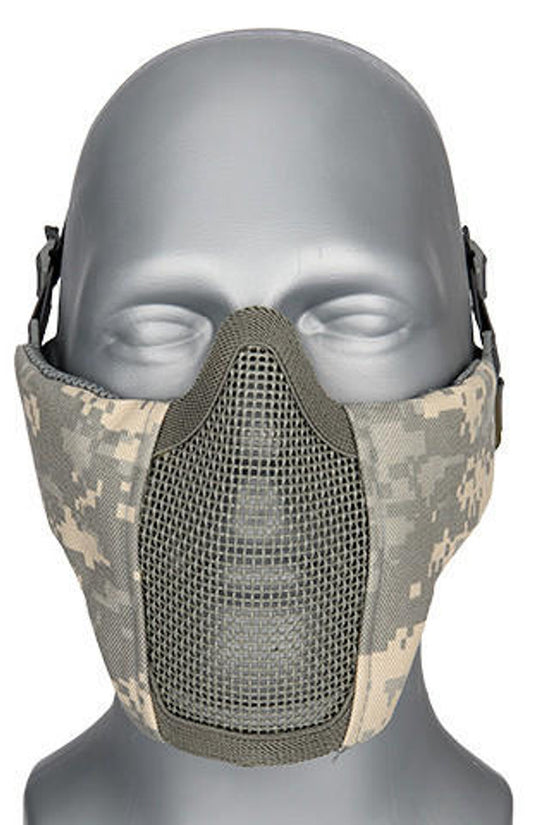 G-Force Steel Mesh Nylon Lower Face Mask, ACU