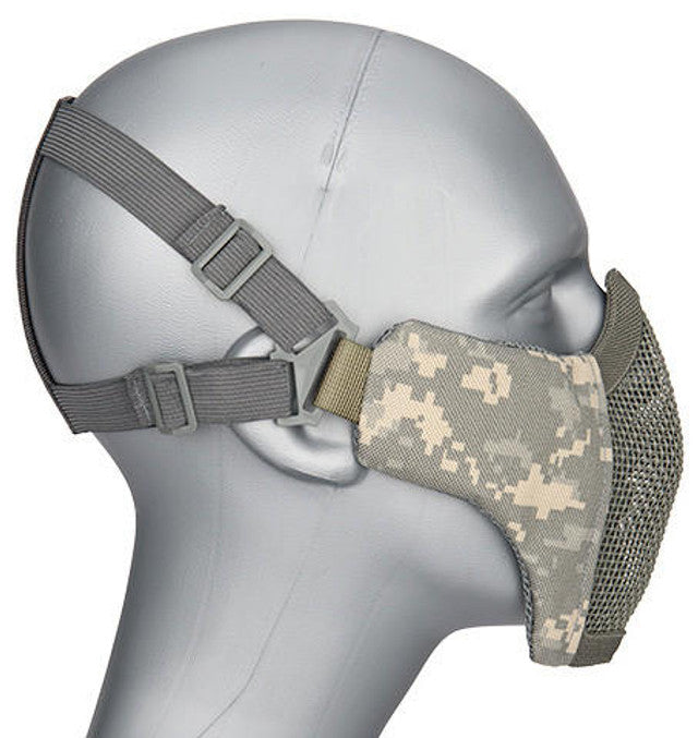 G-Force Steel Mesh Nylon Lower Face Mask, ACU