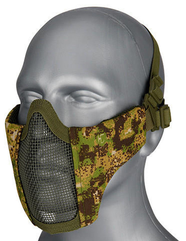 G-Force Steel Mesh Nylon Lower Face Mask, Greenzone