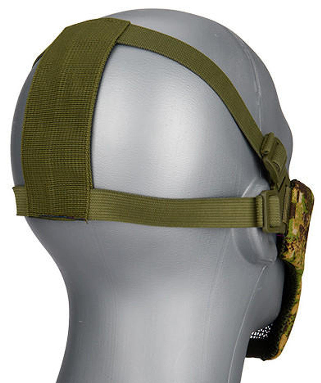 G-Force Steel Mesh Nylon Lower Face Mask, Greenzone