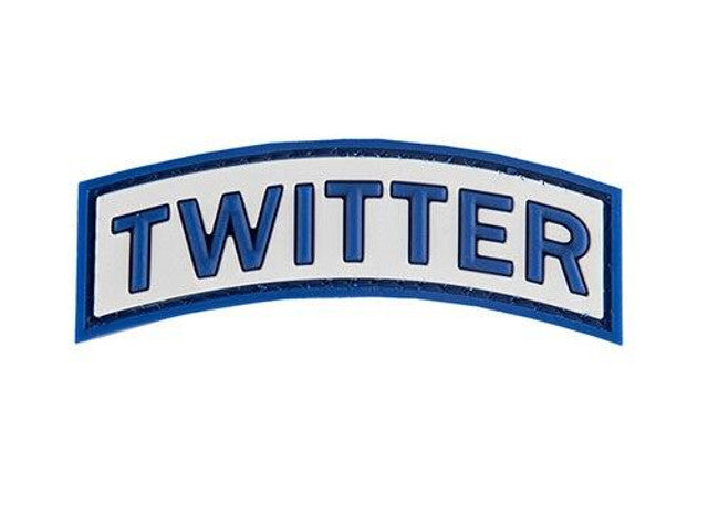 G-Force Twitter PVC Morale Patch, Blue