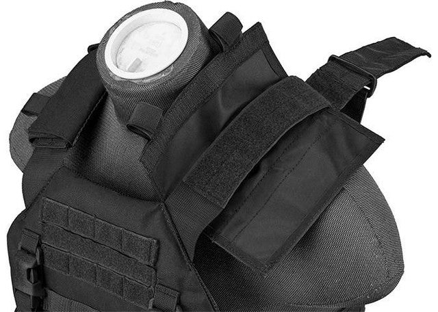 Lancer Tactical 1000D Nylon Buckle Up Assault Plate Carrier, Black