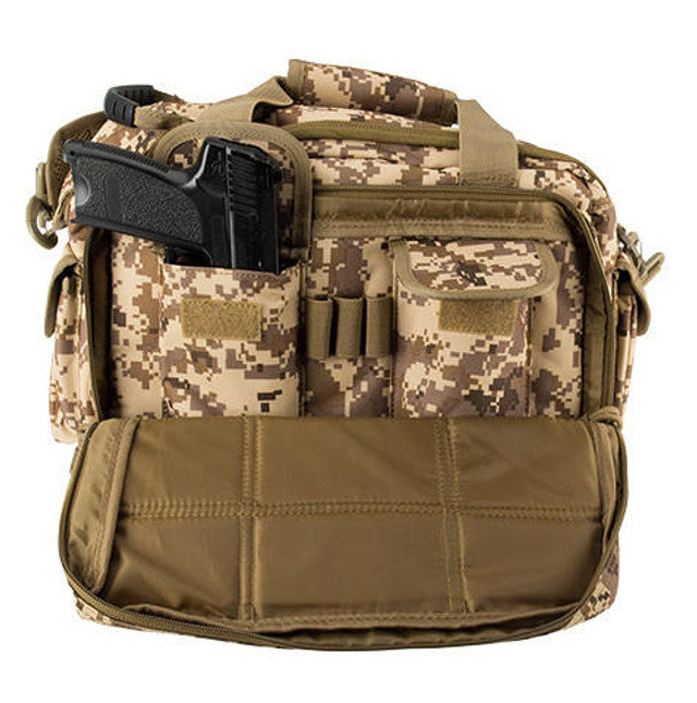 Lancer Tactical 1000D Polyester Small Range Molle Bag, Desert Digital