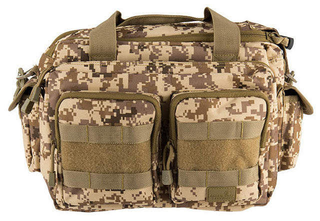 Lancer Tactical 1000D Polyester Small Range Molle Bag, Desert Digital