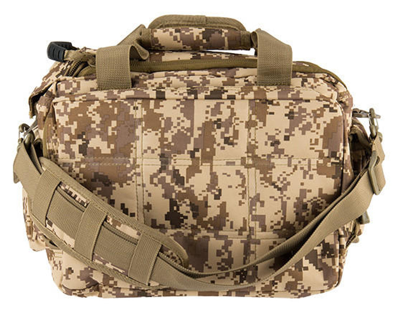 Lancer Tactical 1000D Polyester Small Range Molle Bag, Desert Digital