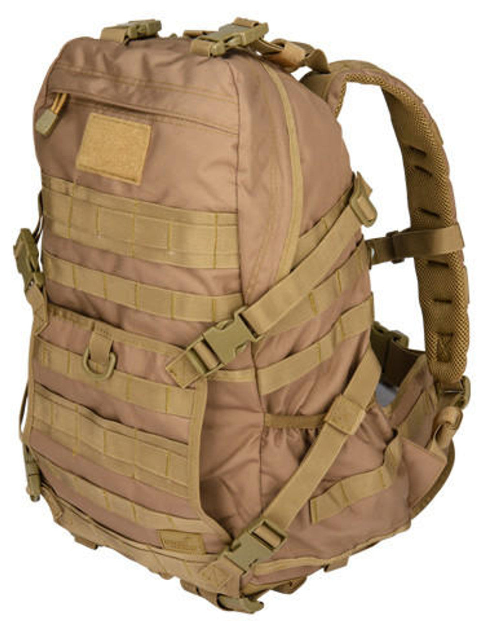 Lancer Tactical 600D Nylon EDC Fast Molle Backpack, Khaki