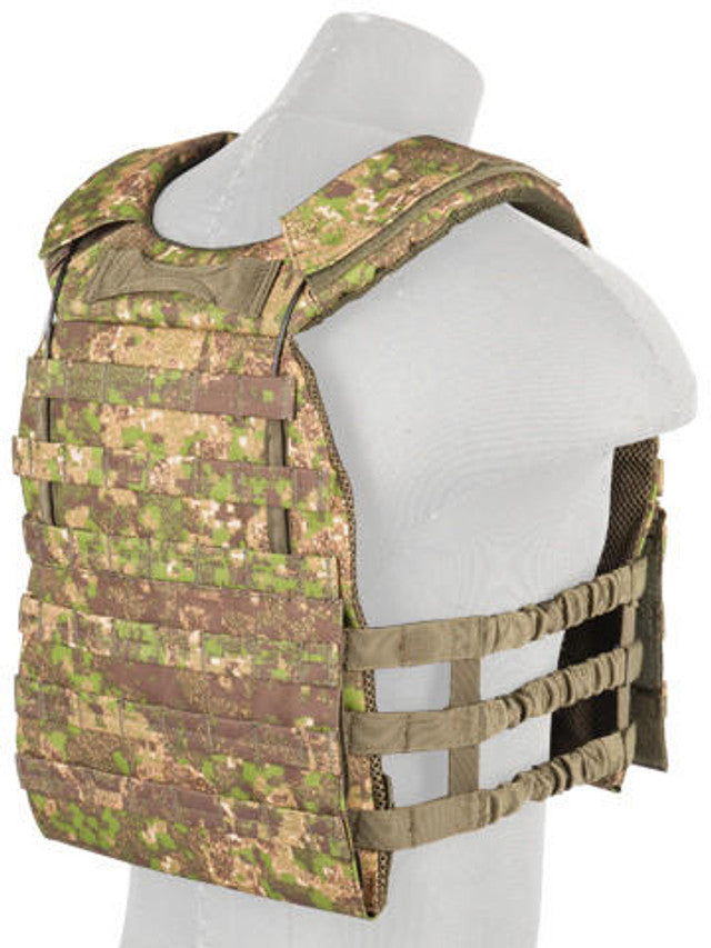 Lancer Tactical 600D Polyester Tactical Vest, PC Green