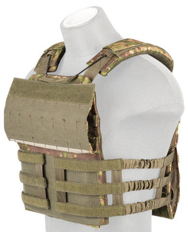 Lancer Tactical 600D Polyester Tactical Vest, PC Green