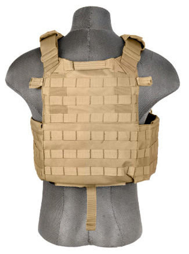 Lancer Tactical 69T4 1000D Nylon Tactical Vest, Tan