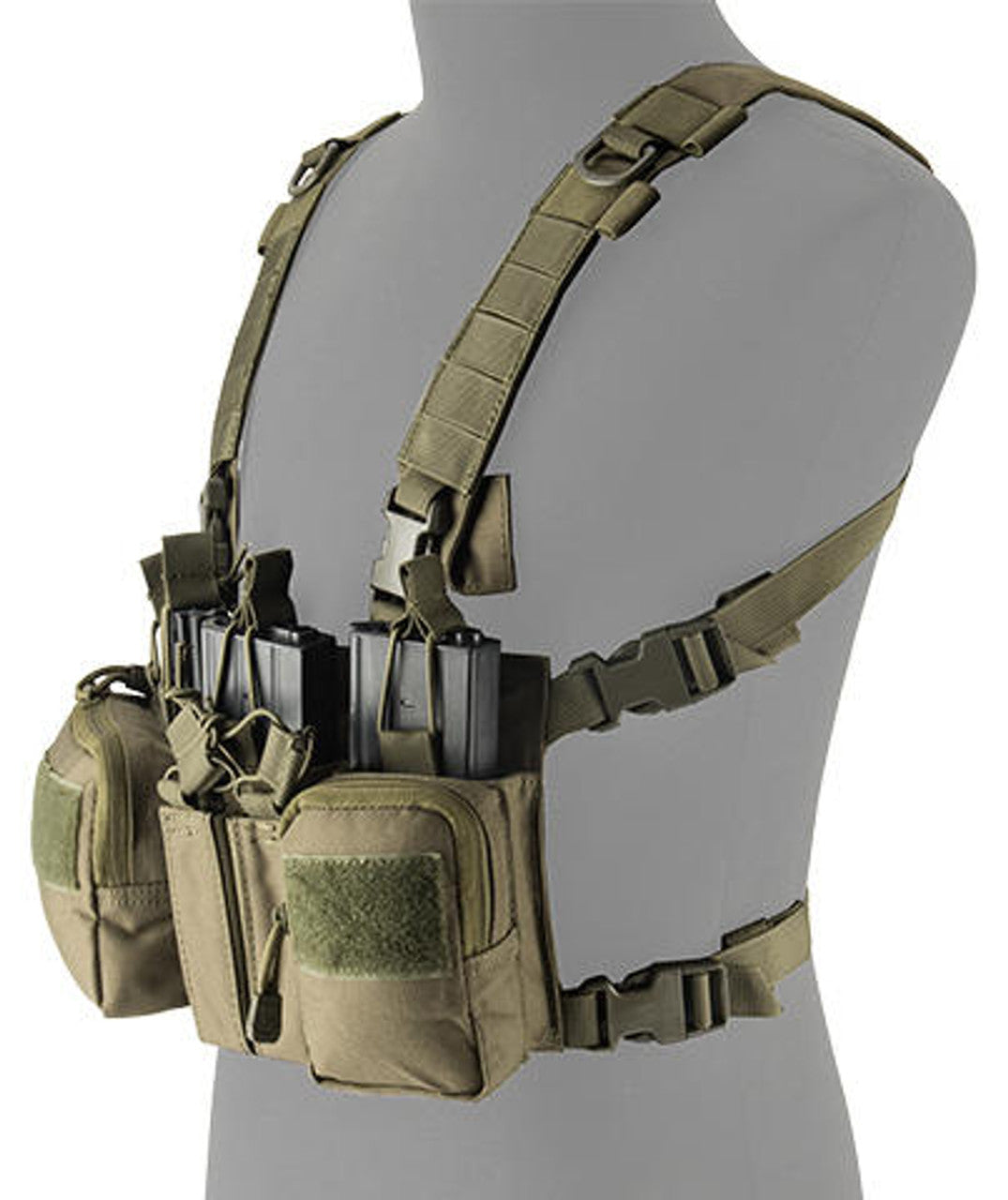 Lancer Tactical Adaptive Sniper Chest Rig, OD Green